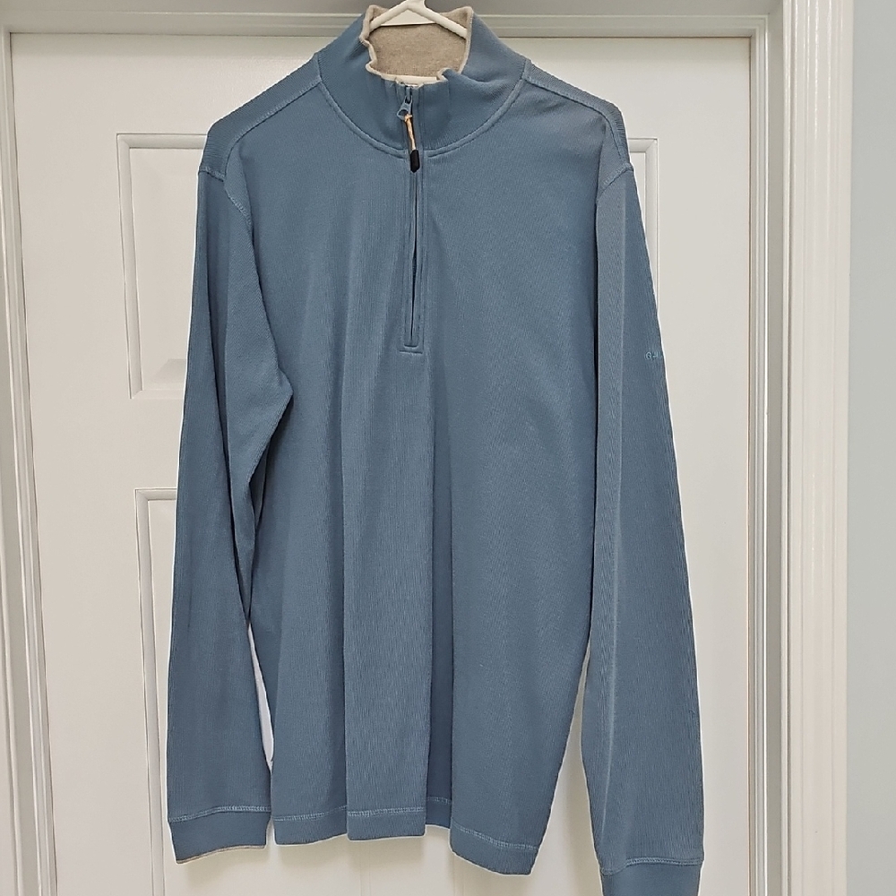 Quiksilver Men's Steel Blue Zip-Up Sweater